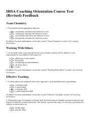 ihsa coaching orientation test answers Kindle Editon